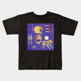 Yellow Power Weapons Kids T-Shirt